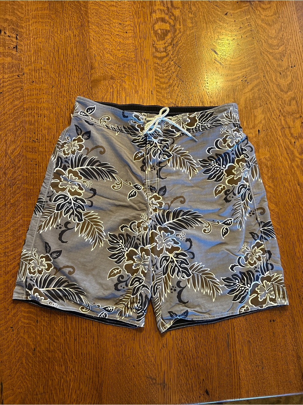 Tommy Bahama Reversible Men's Gray Floral Swim Trunks
